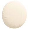 vidaXL Almofadas de Assento 2 pcs Creme &Oslash; 80 cm