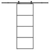 vidaXL Porta deslizante c/ conj. ferragens 76x205cm vidro ESG/alum&iacute;nio