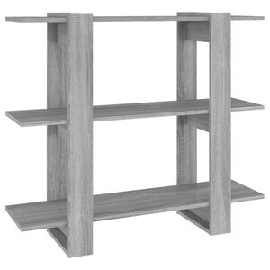 vidaXL Estante/divis&oacute;ria 100x30x87 cm cor sonoma cinza