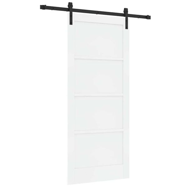 vidaXL Porta Deslizante Branco 86 x 198,5 cm