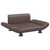 vidaXL Cama para c&atilde;es 70x45x28 cm couro artificial castanho