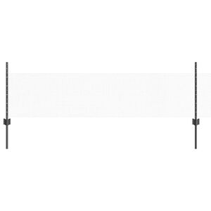 vidaXL Cerca com Poste Cinzento