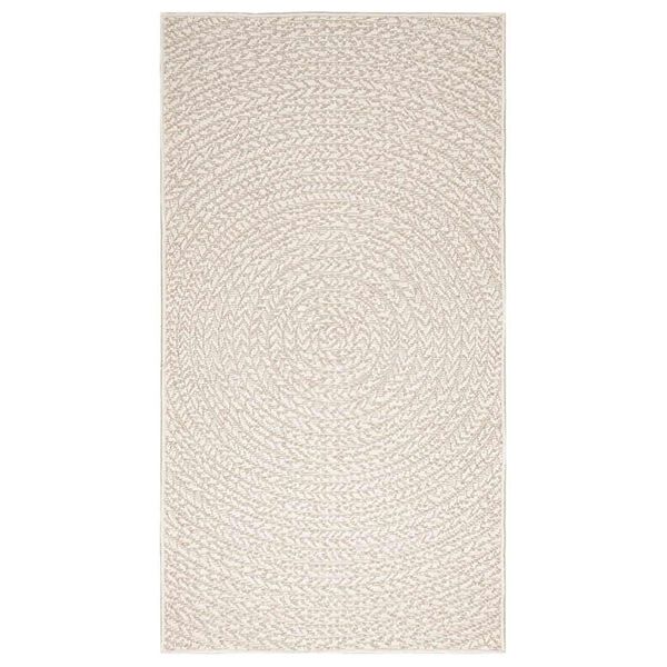 vidaXL Tapete ZIZUR creme 80x150cm aspeto de juta interior e exterior