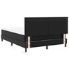 vidaXL Cama Box com colch&atilde;o Preto 140 x 190 cm Couro sint&eacute;tico