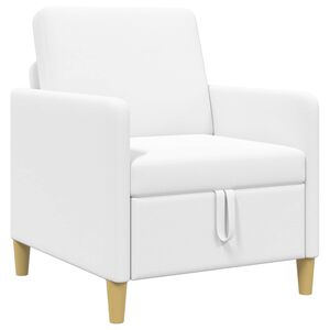 vidaXL Sofa com Armazenamento Branco 72 x 78 x 87 cm Poli&eacute;ster