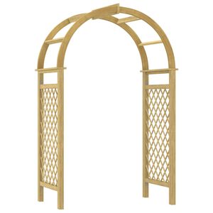vidaXL Arco com treli&ccedil;a 141x97x243 cm pinho maci&ccedil;o impregnado