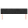 vidaXL Cabeceira de cama 2 pcs veludo 80x5x78/88 cm preto