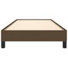 vidaXL Estrutura de cama sem colchão 90x190 cm tecido castanho-escuro