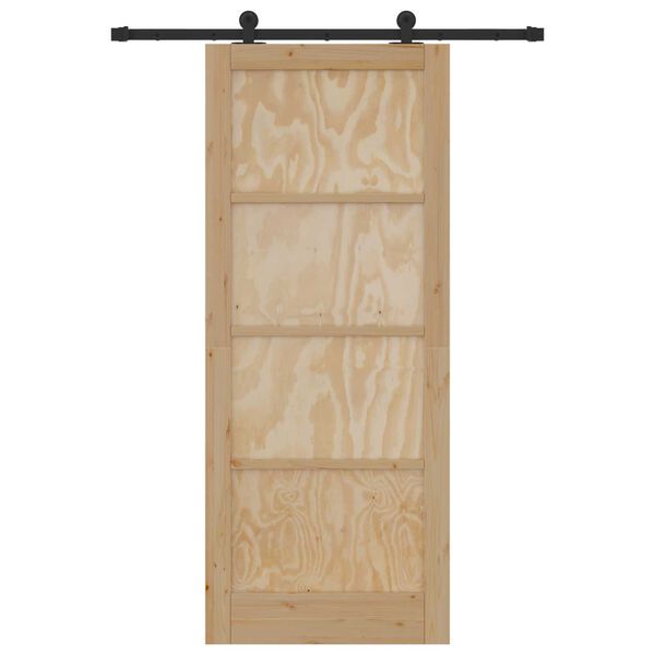 vidaXL Porta Deslizante ORKDAL Castanho 86 x 211 cm