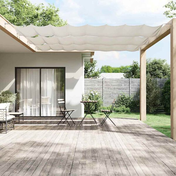vidaXL Toldo vertical 180x800 cm tecido oxford branco