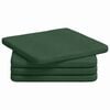 vidaXL Almofadas de Assento 4 pcs Verde Escuro 40 x 40 x 3 cm