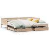 vidaXL Sof&aacute;-cama com gavet&atilde;o e gavetas sem colch&atilde;o 90x190 cm