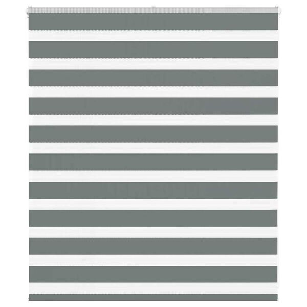 vidaXL Cortina de zebra 130x100 cm largura do tecido 125,9cm poli&eacute;ster