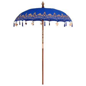vidaXL Parasol Balin&ecirc;s Azul 185 x 185 x 260 cm
