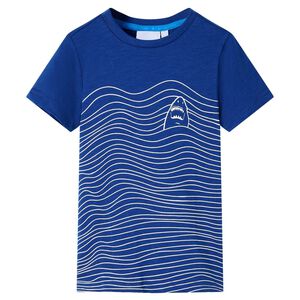 T-shirt para crian&ccedil;a azul-escuro 128
