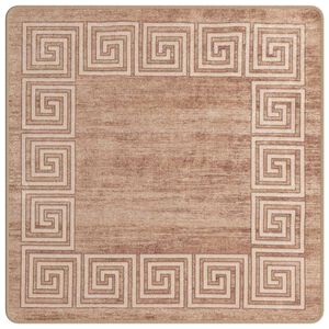 vidaXL Passadeira MARSA Branco 100 x 100 cm Poli&eacute;ster e PVC