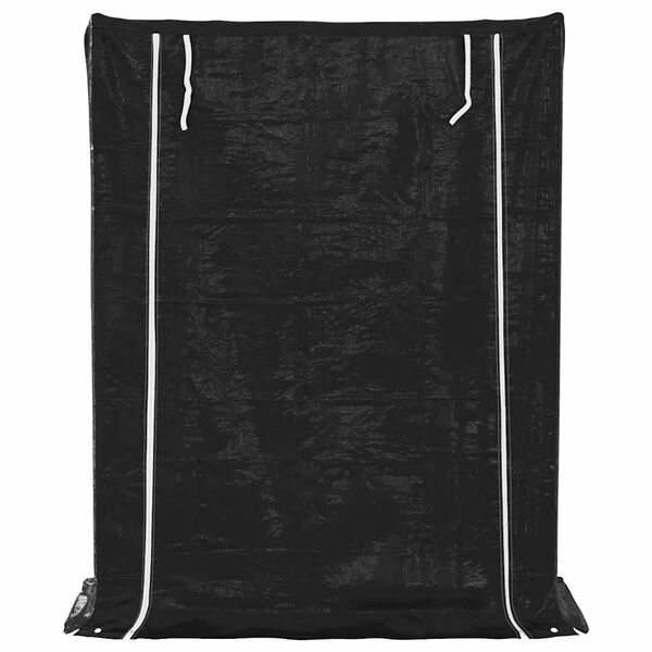 vidaXL Rack de lenha com tampa de chuva 150x60x200 cm a&ccedil;o galvanizado