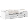 vidaXL Sof&aacute;-cama com gavetas sem colch&atilde;o 90x200 cm branco