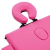 vidaXL Mesa de massagens dobrável 3 zonas madeira rosa