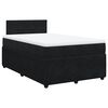 vidaXL Cama boxspring com colch&atilde;o 120x190 cm veludo preto