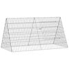 vidaXL Gaiola para galinhas Prateado 110 x 55 x 55 cm A&ccedil;o Galvanizado