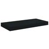 vidaXL Prateleiras de parede suspensas 4 pcs 50x23x3,8cm MDF preto