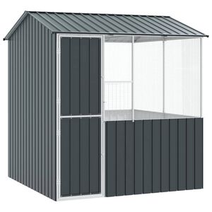 vidaXL Gaiola para P&aacute;ssaros Antracite 215 x 209 x 230 cm