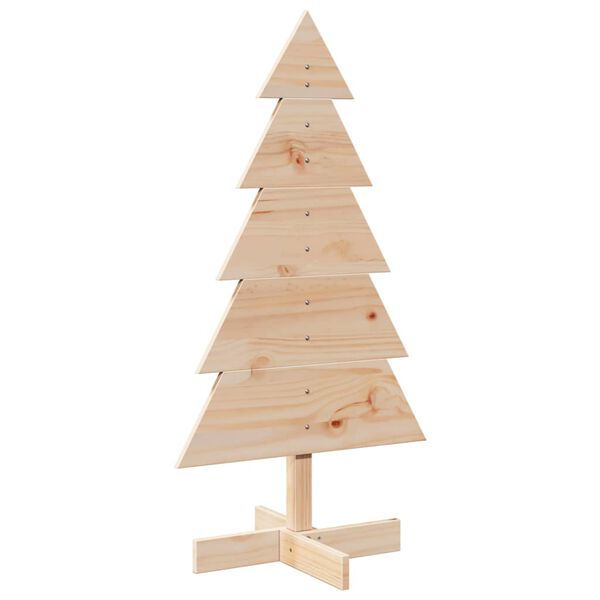 vidaXL Árvore de Natal decorativa 100 cm madeira de pinho maciça