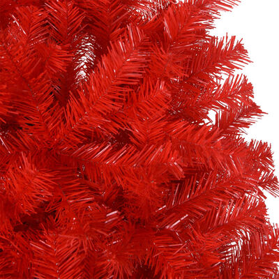 vidaXL Árvore de Natal artificial com suporte 180 cm PVC vermelho