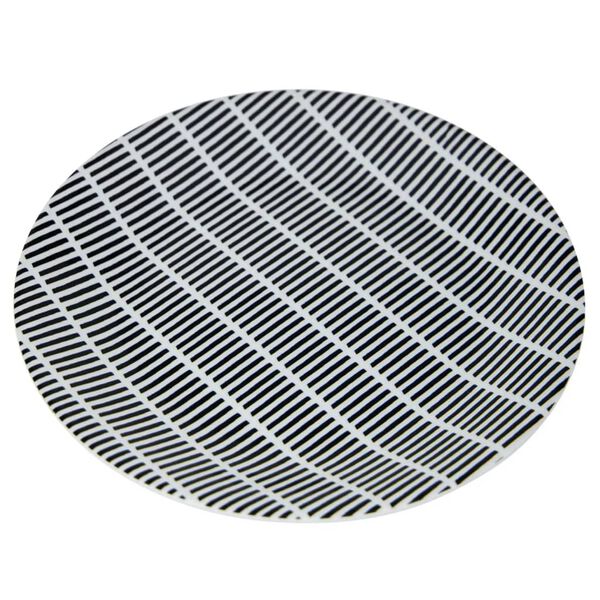 Bo-Camp Conjunto lou&ccedil;a mesa 16 pcs Mix & Match melamina preto/branco