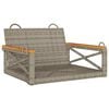 vidaXL Banco baloi&ccedil;o 63x62x40 cm vime PE cinzento