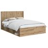 vidaXL Estrutura de Cama com Armazenamento e Cabeceira