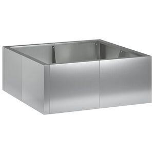 vidaXL Muro de Conten&ccedil;&atilde;o 4 unid. 100 x 100 x 30 cm A&ccedil;o Galvanizado