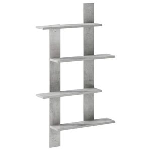 vidaXL Prateleira de Parede Cinzento Cimento 61 x 13,5 x 105 cm