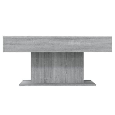 vidaXL Mesa de centro 96x50x45 cm derivados de madeira cinzento sonoma