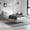 vidaXL Estrutura de cama 75x190 cm derivados de madeira cinza cimento