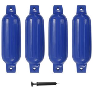 vidaXL Para-choques para barco 4 pcs 41x11,5 cm PVC azul
