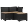 vidaXL Sof&aacute; de Jardim 3 Lugares com Almofadas visual Rattan 3 lugar PP