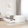 vidaXL Cama sem colchão 90x190 cm madeira de pinho maciça branco