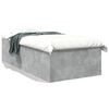 vidaXL Estrutura de cama 75x190 cm derivados de madeira cinza cimento