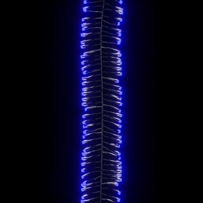 vidaXL Cordão de luzes agrupadas 400 luzes LED 7,4 m PVC azul