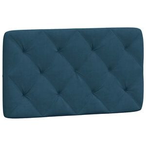 vidaXL Almofad&atilde;o de cabeceira 80 cm veludo azul