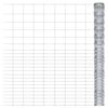 vidaXL Cerca de jardim 50x1,6 m a&ccedil;o galvanizado prateado