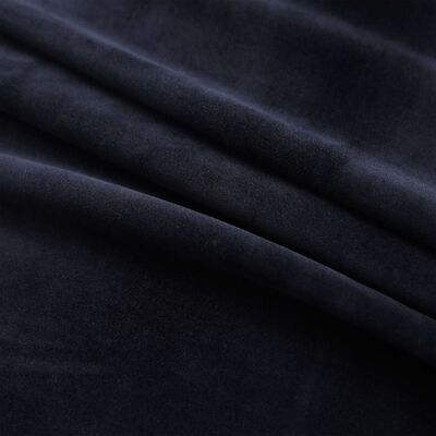 vidaXL Cortinas blackout com argolas 2 pcs 140x225 cm veludo preto