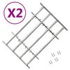 vidaXL Grades de seguran&ccedil;a ajust&aacute;veis para janelas 2 pcs 1000-1500 mm