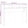 vidaXL Mesa consola 105x30x80cm derivados de madeira carvalho castanho