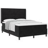 vidaXL Cama Box com cabeceira Preto 140 x 200 cm Veludo