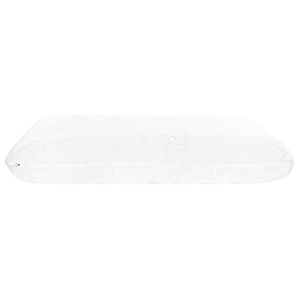 vidaXL Travesseiro para Dormir Liso Branco 74 x 39 x 13 cm
