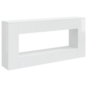 vidaXL Aparador Branco Alto Brilho 155 x 29 x 74 cm