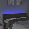 vidaXL Cabeceira de cama c/ luzes LED 163x16x78/88cm cinza-acastanhado
